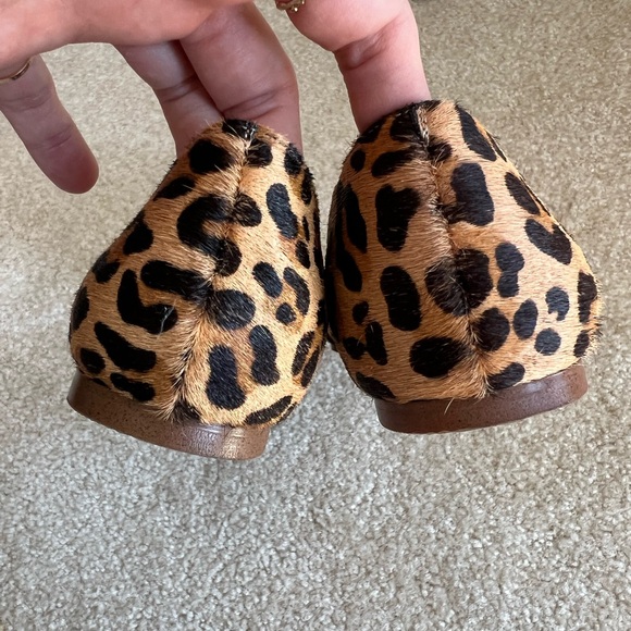 J Crew leopard print calf hair d’Orsay pointed toes flats - Picture 7 of 7